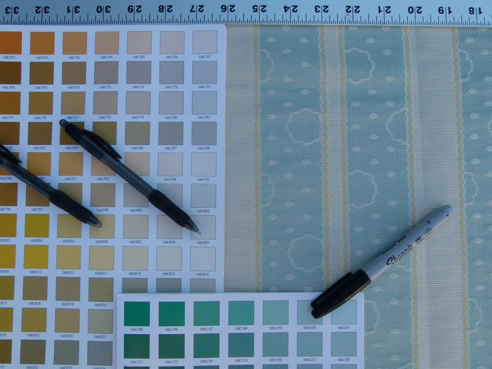 P1040658 Special order 3.5yards of Pillement Gold, 3.5 yards of Pillement Cream plus shipping