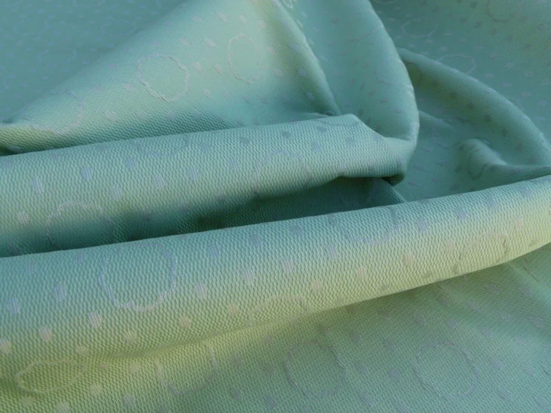 P1040701 By Yard Scalamandre Reveillon Unito Verde Green Silk Jacquard From Italy Colony MSRP USD 405/Y