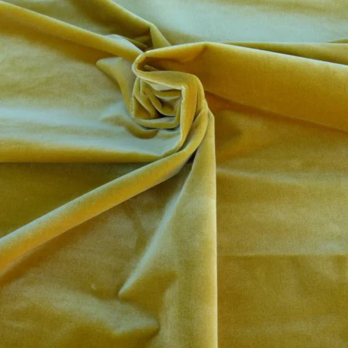 P1040742 By Yard Scalamandre Pisanello Silk Velvet Giallo Sole Gold MSRP USD 558/Y