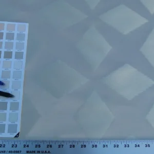 P1040786 Scalamandre Polygon Grey Watkins Brilliant Cream Silk Cotton Old World Weavers MSRP USD 260/Y