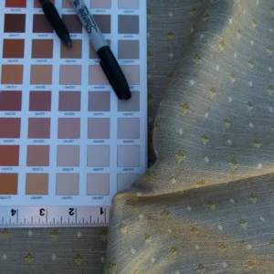 P1040860 By Yard Scalamandre Pomponia Diamond Dot Gold Beige Thick Viscose Old World Weavers MSRP USD 200/Y