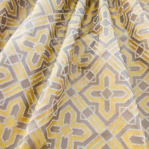 By Yd Scalamandre Charing Cross 100% Silk Gw Mellow Yellow Grey Watkins Iridescent MSRP USD 264/Y
