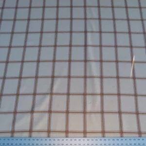 Scalamandre Rhumba Fonthill Tangerine/brown Heavy Wool Cotton Plaid Old World Weavers MSRP USD 264/Y