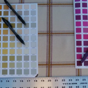 Scalamandre Rhumba Fonthill Tangerine/brown Heavy Wool Cotton Plaid Old World Weavers MSRP USD 264/Y