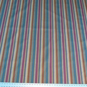 P1050091 Scalamandre Wyke Ruby/Multi Old World Weavers Cotton Stripe MSRP USD 132/Y