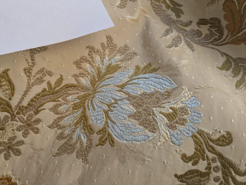 WhatsApp Image 2024-09-27 at 02.22.23_7cab9f28 By Yd Scalamandre Old World Weavers Allegra Lampas II Candlelight Silk Oww Heavy MSRP USD 796/Y!