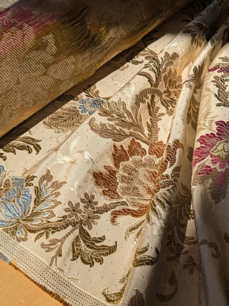 WhatsApp Image 2024-09-27 at 02.22.25_1b1ff4af By Yd Scalamandre Old World Weavers Allegra Lampas II Candlelight Silk Oww Heavy MSRP USD 796/Y!