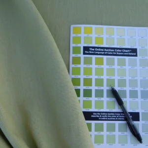 Scalamandre Isi Verdegiallo Chiaro Light Green 100% Linen MSRP USD 138/yd Old World Weavers