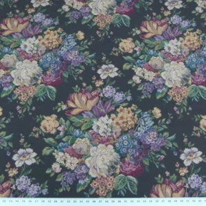 P1050319 Scalamandre Mals II Multi On Green Tulip Peony Rose Bouquet Old World Weavers Tapestry MSRP USD 168/y