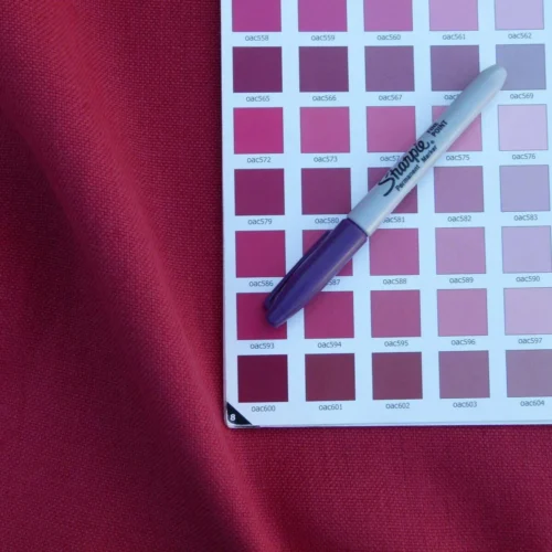 P1050369 Scalamandre Isi Bordeaux  Red 100% Linen MSRP USD 138/yd Old World Weavers