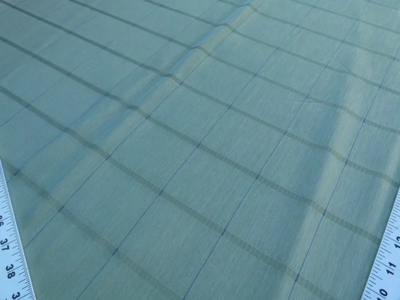 P1050537 Scalamandre Jackson Square Pine Green Watkins Silk Linen Plaid MSRP USD 112/Y 41"wide