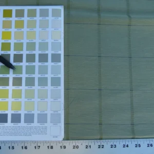 P1050539 Scalamandre Jackson Square Pine Green Watkins Silk Linen Plaid MSRP USD 112/Y 41"wide