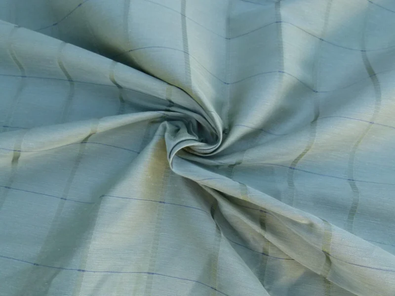 P1050543 Scalamandre Jackson Square Pine Green Watkins Silk Linen Plaid MSRP USD 112/Y 41"wide