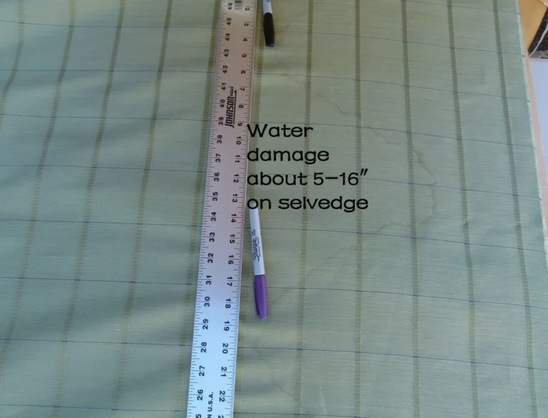 P1050544 Scalamandre Jackson Square Pine Green Watkins Silk Linen Plaid MSRP USD 112/Y 41"wide