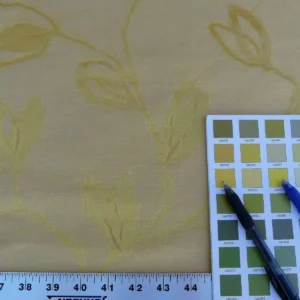 P1050777 By Yard Scalamandre Grey Watkins Maharajah Citron Yellow Lemon Silk Linen Damask Reversible MSRP USD 348/Y