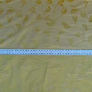 P1050780 By Yard Scalamandre Grey Watkins Maharajah Citron Yellow Lemon Silk Linen Damask Reversible MSRP USD 348/Y