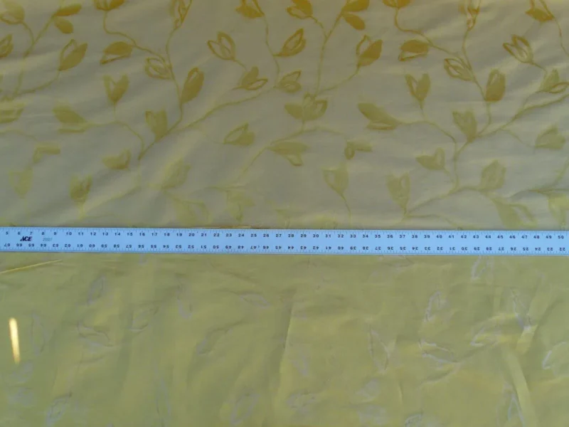 P1050780 By Yard Scalamandre Grey Watkins Maharajah Citron Yellow Lemon Silk Linen Damask Reversible MSRP USD 348/Y