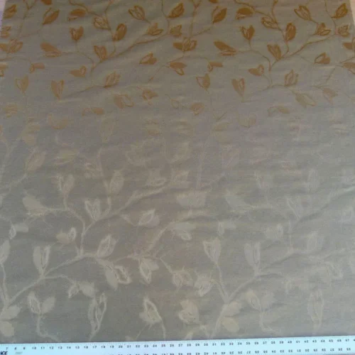 P1050782 By Yard Scalamandre Grey Watkins Maharajah Musket Brown Pink Peach Silk Linen Damask Reversible MSRP USD 348/Y