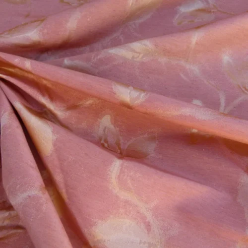 P1050845 By Yard Scalamandre Grey Watkins Maharajah Papaya Pink Orange Silk Linen Damask Reversible MSRP USD 348/Y