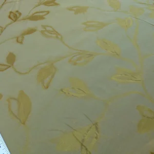 P1060009 By Yard Scalamandre Grey Watkins Maharajah Antique Gold Yellow Silk Linen Damask Reversible MSRP USD 348/Y