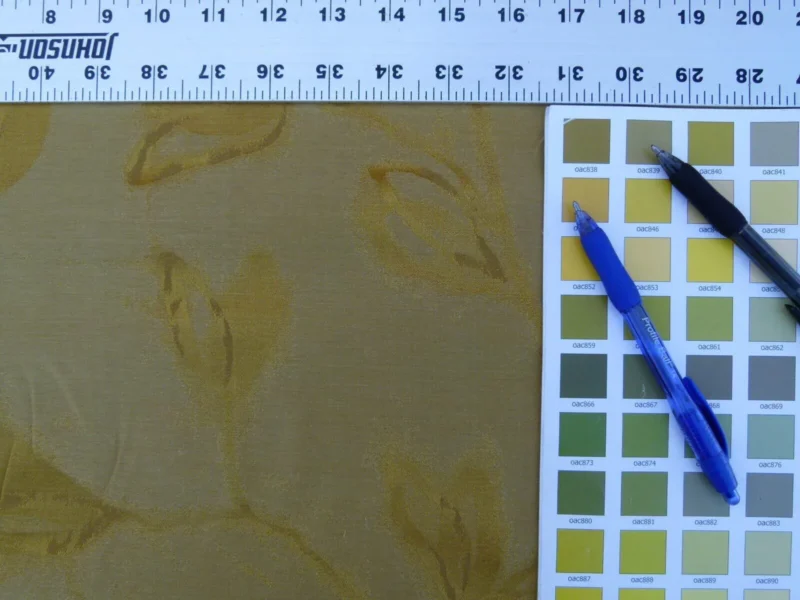 P1060011 By Yard Scalamandre Grey Watkins Maharajah Antique Gold Yellow Silk Linen Damask Reversible MSRP USD 348/Y