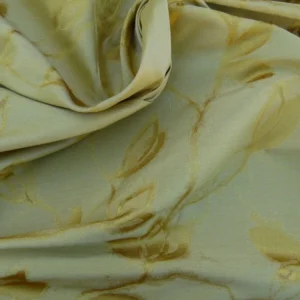 P1060015 By Yard Scalamandre Grey Watkins Maharajah Antique Gold Yellow Silk Linen Damask Reversible MSRP USD 348/Y