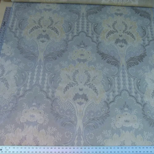 P1060056 By Yard Scalamandre Lacerta Damask Cut Velvet Beige Cream White MSRP USD 512/yard