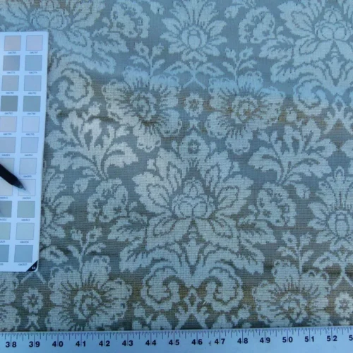 P1060224 Scalamandre Audrey Damask Cut Velvet Linen "clear Neutral" Renaissance Artichoke Rose MSRP USD 427/Y