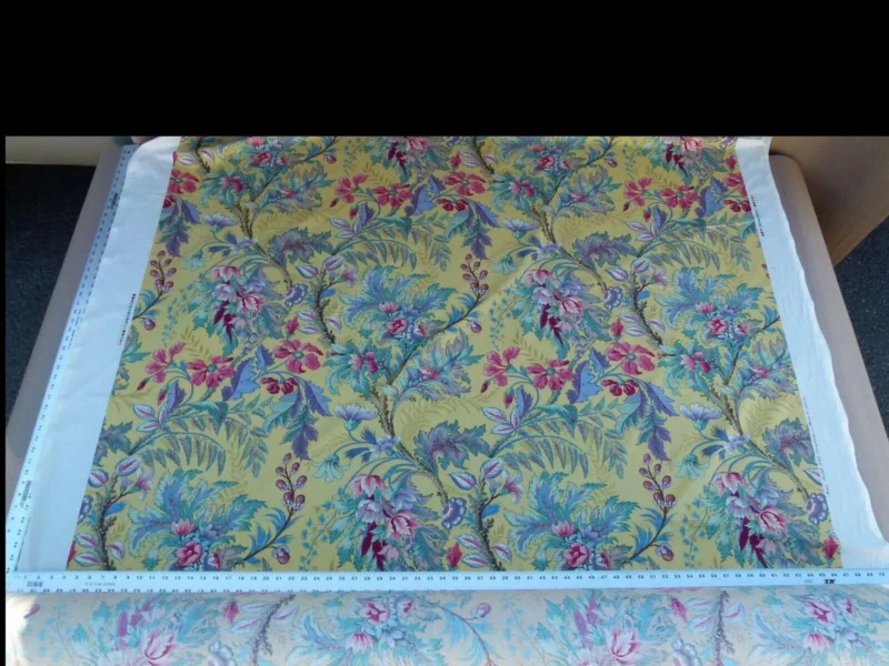 P1060246 Bty Scalamandre Manon Multi/yellow Green Red Pink Blue Wild Tropical Floral Opera MSRP USD 244/Y