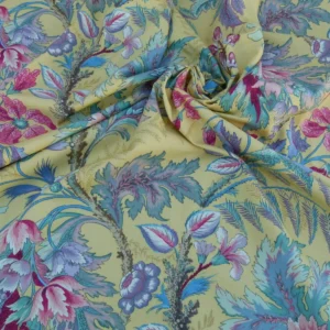 P1060254 Bty Scalamandre Manon Multi/yellow Green Red Pink Blue Wild Tropical Floral Opera MSRP USD 244/Y