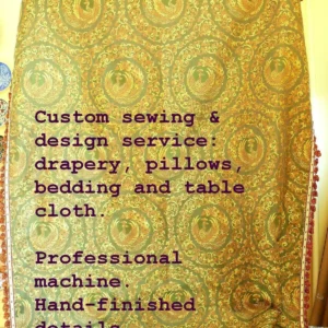 P1410189C Sewing Only: Custom Sewing & Design--- Drapery Panels With Lining & interlining