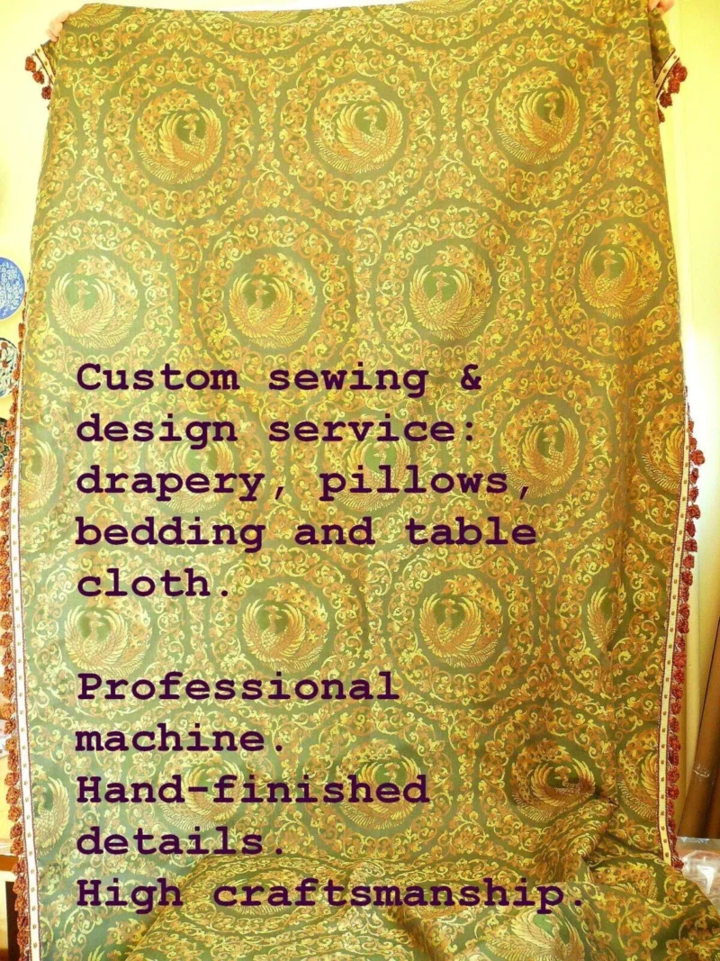 P1410189C Sewing Only: Custom Sewing & Design--- Drapery Panels With Lining & interlining