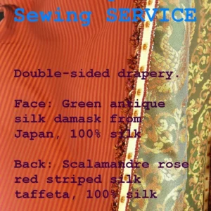 P1410190C Sewing Only: Custom Sewing & Design--- Drapery Panels With Lining & interlining