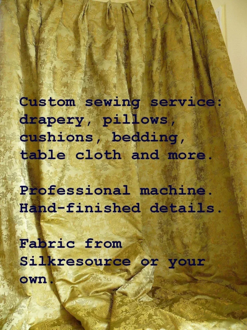 P1410339C Sewing Only: Custom Sewing & Design--- Drapery Panels With Lining & interlining