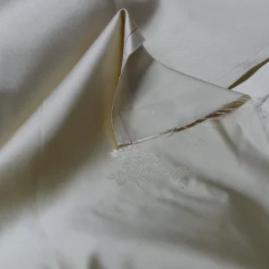 5y X 30"w Ivory White Peony Flower "ying Tai" Of Hong Kong Silk Brocade By Ying Tai Bespoke