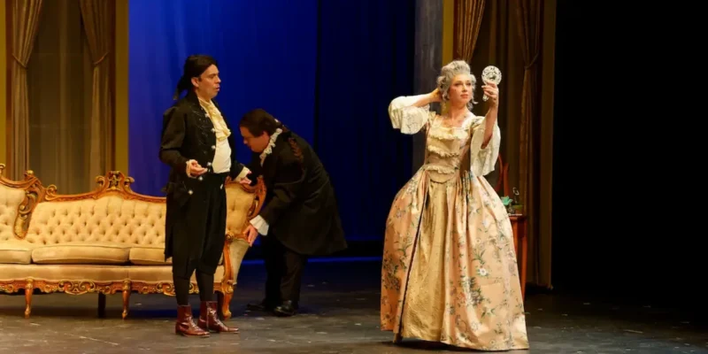 Review-MANON-LESCAUT-at-Winter-Opera-1705686426 Bty Scalamandre Manon Multi/yellow Green Red Pink Blue Wild Tropical Floral Opera MSRP USD 244/Y