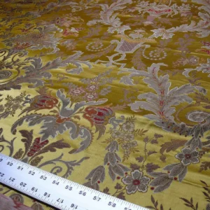 s-l1600 (99) 2.5y Scalamandre Verdi Lampas Or Gold Silk Stunning MSRP USD 3012 Special Order