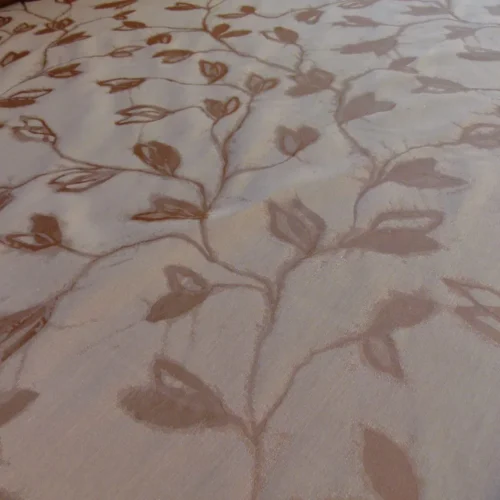 By Yard Scalamandre Grey Watkins Maharajah Chestnut Brown Silk Linen Damask Reversible MSRP USD 348/Y