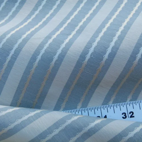 P1090500 by yard Scalamandre Helsey Blue Haze Linen Silk Iridescent Stripe MSRP USD 296/Y