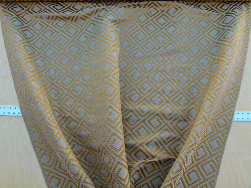 P1090526 Scalamandre Eames Nutmeg Brown Gold Silk Woven Diamond Chenille  Old World Weavers MSRP USD 280/Y