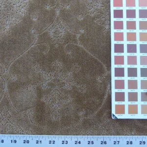 P1090546 Scalamandre Pennsbury Caramel Warm Brown Cut Linen Velvet Renaissance MSRP USD 504/Y