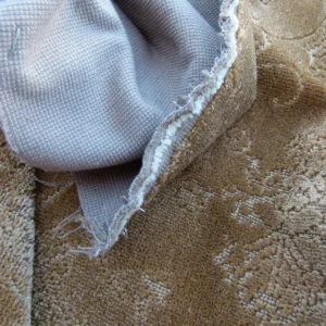 P1090548 Scalamandre Pennsbury Caramel Warm Brown Cut Linen Velvet Renaissance MSRP USD 504/Y