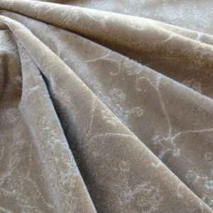 P1090549 Scalamandre Pennsbury Caramel Warm Brown Cut Linen Velvet Renaissance MSRP USD 504/Y