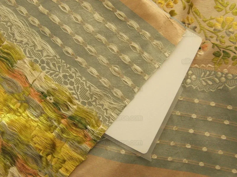 DSCF3839 100% Silk  Chambord Silk Lisere Blue Pink Stripe