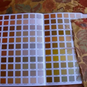 P1010866.jpg Hiend 100% Silk Lampas Brocade Golden Fall Foliage Bty