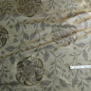 P1020476 S Harris "tobago" Silk Lampas Antique Gold Art Deco MSRP USD 188+/Y