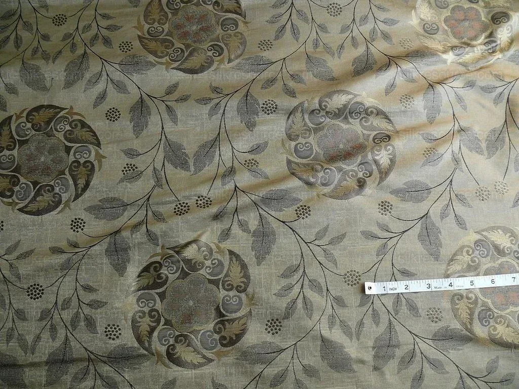 S Harris "tobago" Silk Lampas Antique Gold Art Deco MSRP USD 188+/Y