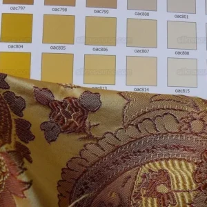 P1180571 By yard Pindler & Pindler Deandra "branch" Brown 100% Silk Lampas Large Paisley MSRP USD 270/yard