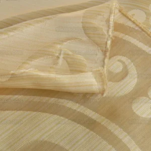 P1180824 100% Silk Damask Peony River - White Gold Ecru Cream