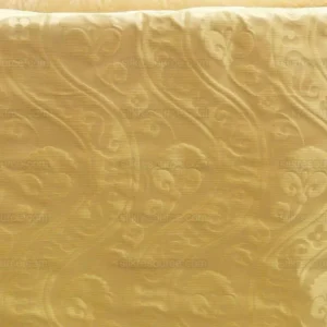 P1180829 100% Silk Damask Peony River - White Gold Ecru Cream